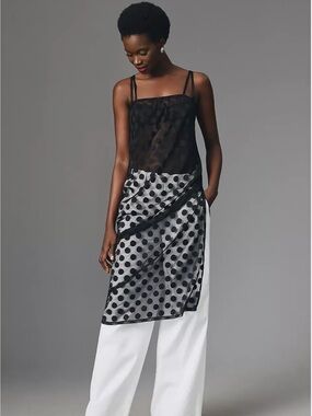 NEW By Antropologie Sheer Polka Dot Dress or Top